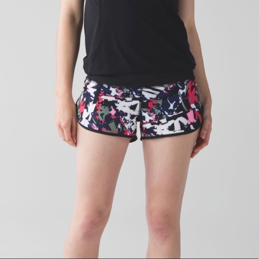 Lululemon Speed Short Pop Cut Boom Juice sz 6